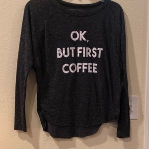 🌿 But First coffee sleep shirt